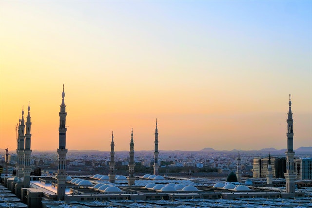 minarets in the sunset 
